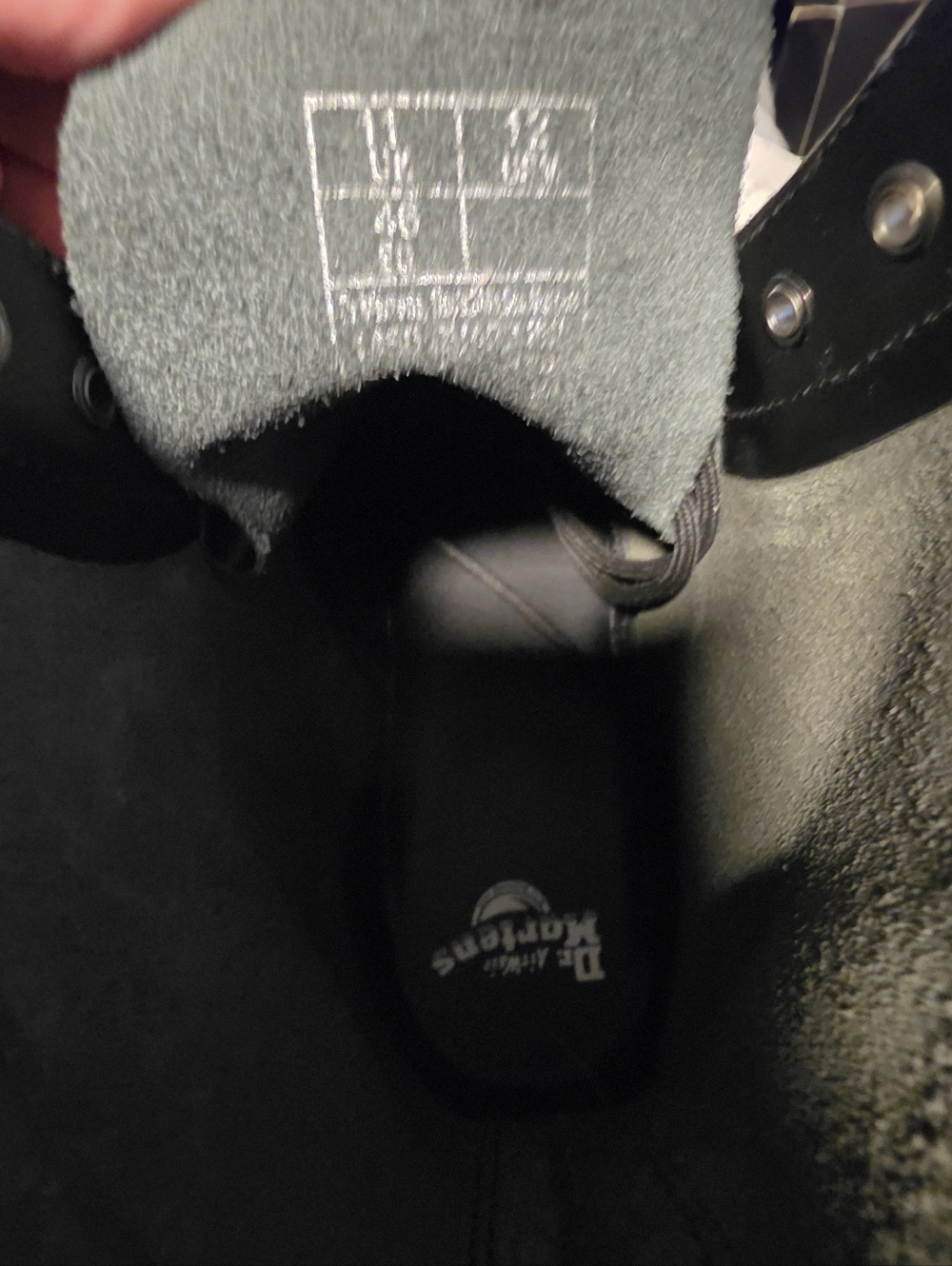 Dr. Martens 1460 Guard Panel Leather Lace-Up Boots in Black - Picture 5 of 8